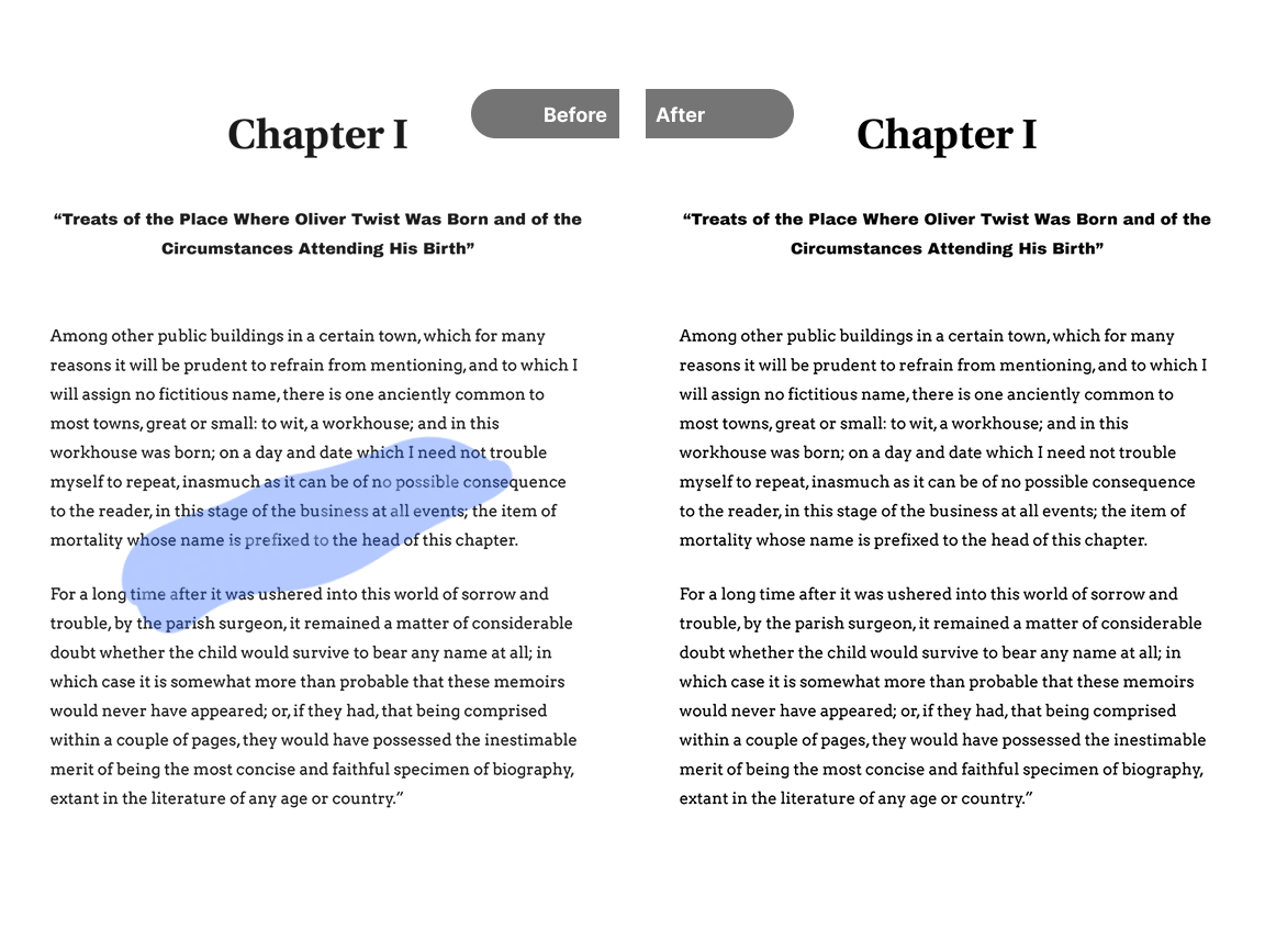 Before and after comparison of product photo cleanup